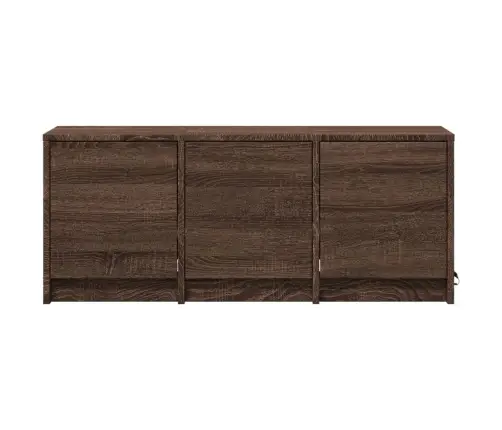 Tv Skapītis Ar Led, Brūns, 97X34X40 Cm, Inženierijas Koks Vidaxl