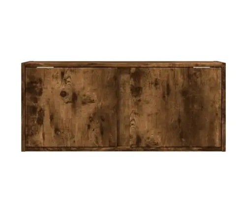 Tv Sienas Skapītis Ar Led Lampiņām, Ozola Krāsa, 80X31X35 Cm Vidaxl