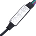 Sieninė Tv Spintelė Su Led Lemputėmis, Dūminė, 100X31X35Cm