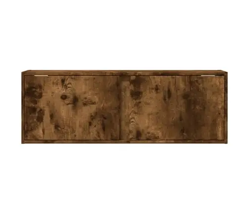 Tv Sienas Skapītis Ar Led Lampiņām, Ozola Krāsa, 100X31X35 Cm Vidaxl