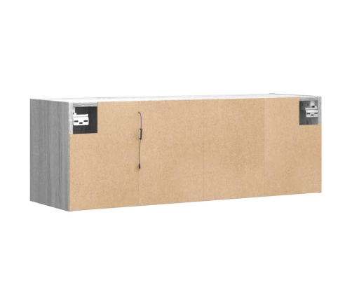Tv Skapītis Ar Led Lampiņām, Pelēka Ozola Krāsa, 100X31X35 Cm Vidaxl