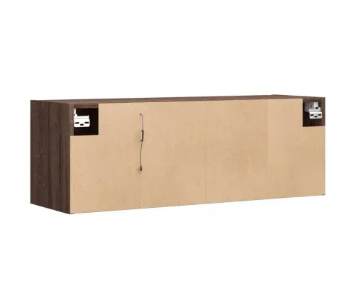 Tv Skapītis Ar Led Lampiņām, Brūna Ozolkoka, 100X31X35 Cm Vidaxl