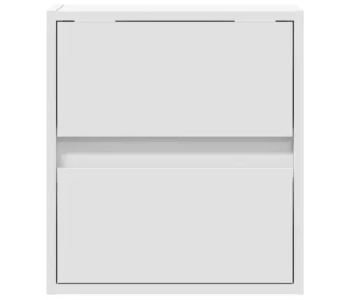 Tv Sienas Skapītis Ar Led Lampiņām, Balts, 41X31X45 Cm Vidaxl