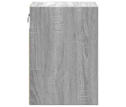 Tv Sienas Skapītis Ar Led Lampiņām, Pelēka Ozola, 41X31X45 Cm Vidaxl