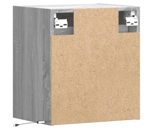 Tv Plaukti Ar Led Lampiņām, 2 Gab., Pelēka Ozola, 41X31X45 Cm Vidaxl