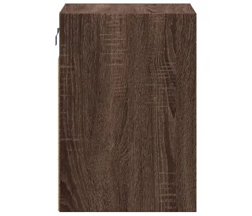 Sieninė Tv Spintelė Su Led Lemputėmis, Ruda Ąžuolo, 41X31X45Cm