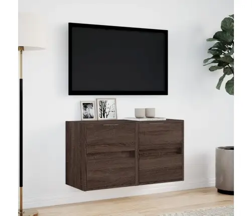 Teleri Seinakapid Led-Tuledega 2 Tk, Pruun Tamm, 41X31X45 Cm Teleri Seinakapid Led-Tuledega 2 Tk, Pruun Tamm, 41X31X45 Cm