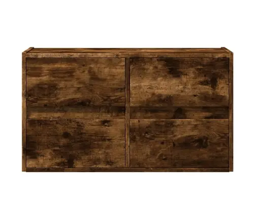 Tv Sienas Skapītis Ar Led Lampiņām, Ozola Krāsa, 80X31X45 Cm Vidaxl