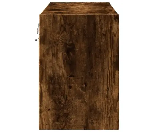 Tv Sienas Skapītis Ar Led Lampiņām, Ozola Krāsa, 80X31X45 Cm Vidaxl