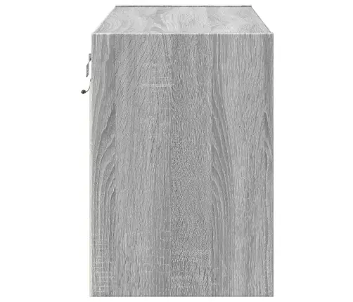 Tv Skapītis Ar Led Lampiņām, Pelēka Ozola Krāsa, 80X31X45 Cm Vidaxl