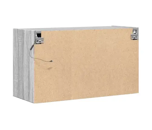 Tv Skapītis Ar Led Lampiņām, Pelēka Ozola Krāsa, 80X31X45 Cm Vidaxl