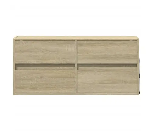 Teleri Seinakapp Led-Tuledega, Sonoma Tamm, 100X31X45 Cm Teleri Seinakapp Led-Tuledega, Sonoma Tamm, 100X31X45 Cm