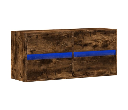 Tv Sienas Skapītis Ar Led Lampiņām, Ozola Krāsa, 100X31X45 Cm Vidaxl