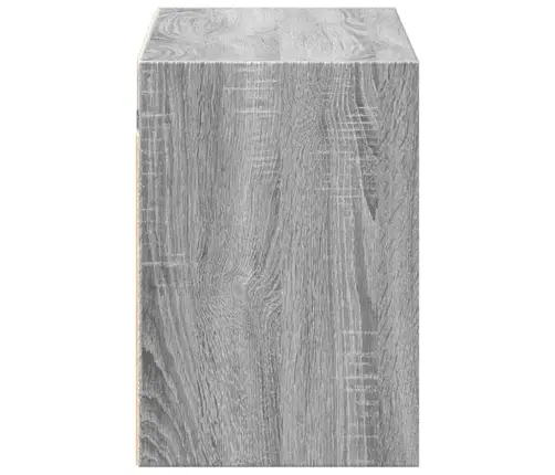 Sieninė Tv Spintelė Su Led Lemputėmis, Pilka, 100X31X45Cm