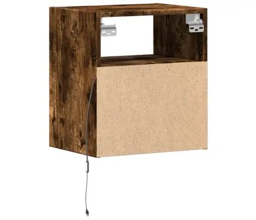 Tv Plaukti Ar Led Lampiņām, 2 Gab., Ozolkoka Krāsa, 41X31X45 Cm Vidaxl