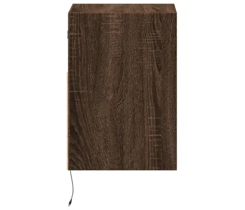 Teleri Seinakapid Led-Tuledega 2 Tk, Pruun Tamm, 41X31X45 Cm