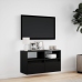 Tv Sienas Skapītis Ar Led Lampiņām, Melns, 80X31X45 Cm Vidaxl