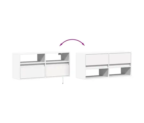 Teleri Seinakapp Led-Tuledega, Valge, 100 X 31 X 45 Cm