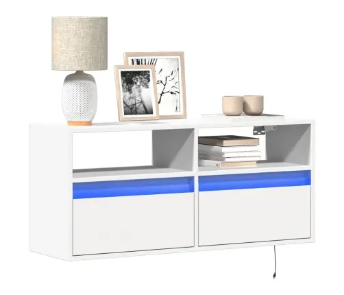 Teleri Seinakapp Led-Tuledega, Valge, 100 X 31 X 45 Cm