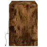 Sieninė Tv Spintelė Su Led Lemputėmis, Dūminė, 130X31X45 Cm