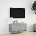 Tv Sienas Skapītis Ar Led Lampiņām, Betona Pelēks, 80X31X38 Cm Vidaxl
