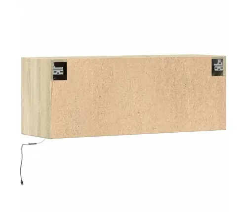 Sieninė Tv Spintelė Su Led Lemputėmis, Ąžuolo, 100X31X35Cm