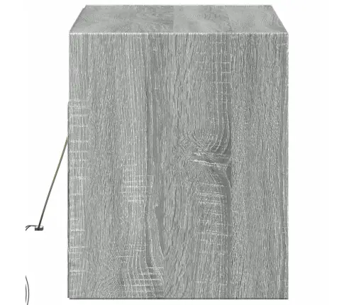 Teleri Seinakapp Led-Tuledega, Hall Sonoma Tamm, 100X31X38 Cm