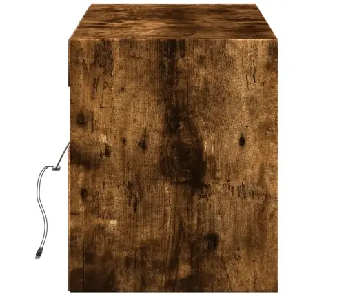 Tv Sienas Skapītis Ar Led Lampiņām, Ozola Krāsa, 140X31X38 Cm Vidaxl