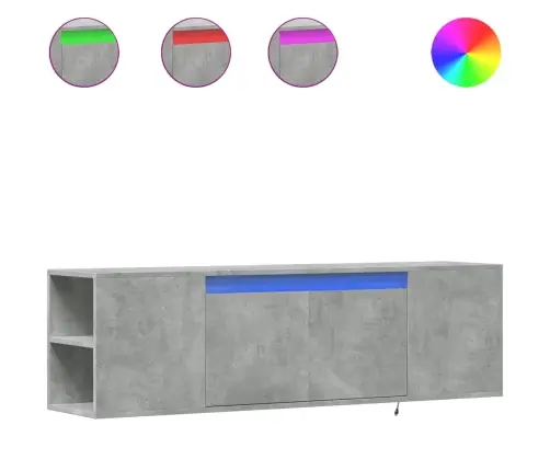 Teleri Seinakapp Led-Tuledega, Betoonhall, 135X31X39,5 Cm