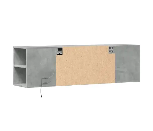 Teleri Seinakapp Led-Tuledega, Betoonhall, 135X31X39,5 Cm