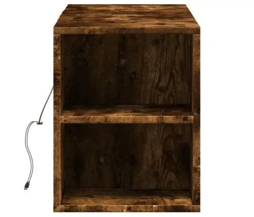 Tv Sienas Skapītis Ar Led Lampiņām, Ozola Krāsa, 135X31X39,5 Cm Vidaxl