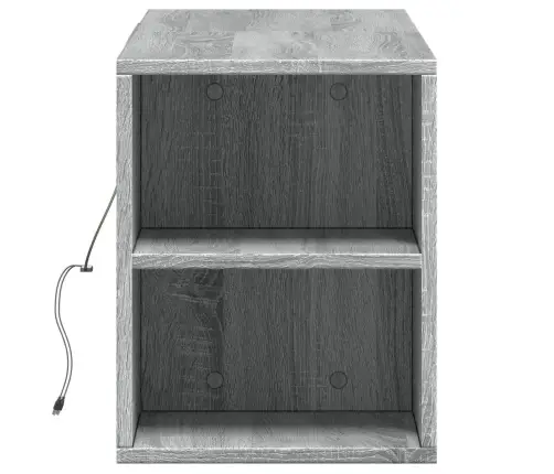 Teleri Seinakapp Led-Tuledega, Hall Sonoma Tamm, 135X31X39,5 Cm