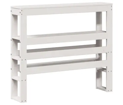 Gulta Bez Matrača, Balts, 75X190 Cm, Priedes Masīvkoks Vidaxl