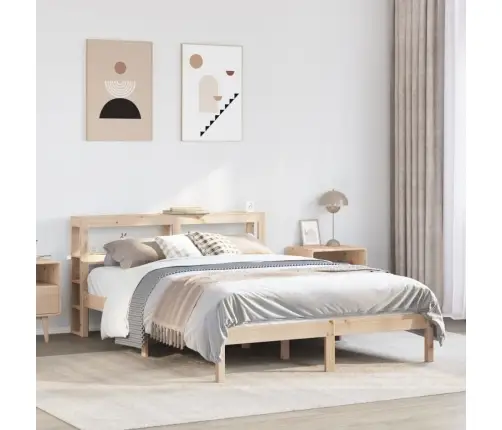 Gulta Bez Matrača, 140X200 Cm, Priedes Masīvkoks Vidaxl