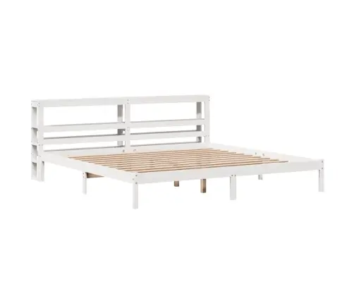 Lovos Rėmas Be Čiužinio, Baltas, 180X200cm Pušies Masyvas