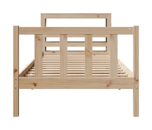 Gulta Bez Matrača, 90X190 Cm, Priedes Masīvkoks Vidaxl