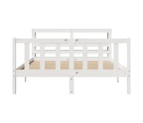 Lovos Rėmas Be Čiužinio, Balta, 140X190cm Pušies Masyvas