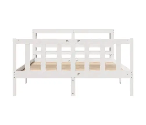 Voodiraam Ilma Madratsita, Valge, 140 X 200 cm Männipuit