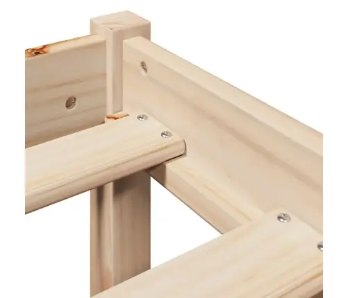 Lovos Rėmas Be Čiužinio, 200X200cm Pušies Medienos Masyvas