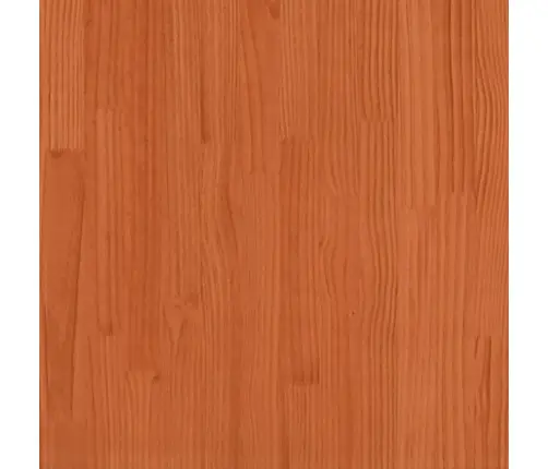 Gultas Rāmis Ar Galvgali, Vaska Brūnas, 140X200 Cm, Priede Vidaxl