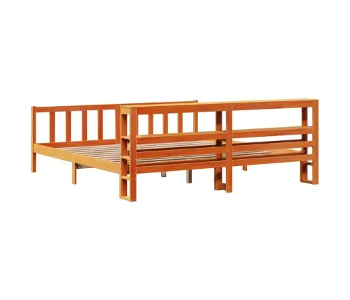 Lovos Rėmas Su Galvūgaliu, Vaško Rudas, 180X200cm Pušis