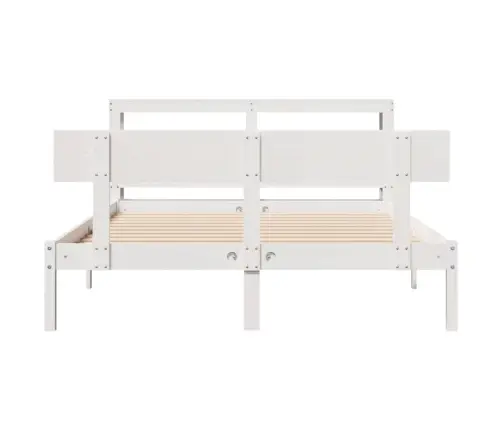 Voodiraam Ilma Madratsita, Valge, 140 X 190 cm Männipuit