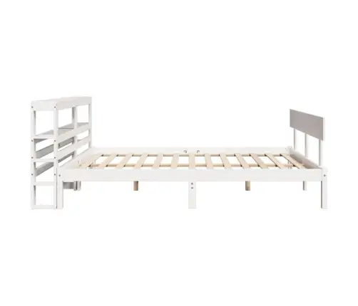 Voodiraam Ilma Madratsita, Valge, 160 X 200 cm Männipuit