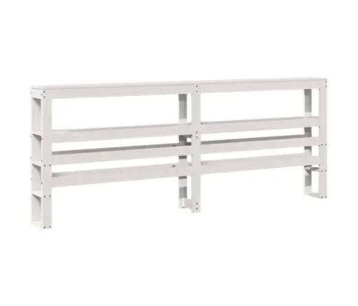 Gulta Bez Matrača, Balts, 180X200 Cm, Priedes Masīvkoks Vidaxl