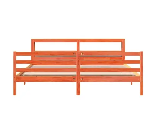 Lovos Rėmas Be Čiužinio, Vaško Rudas, 180X200cm Pušies Masyvas