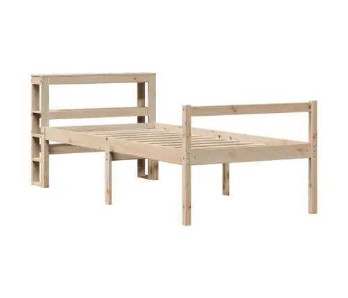 Vanemate Inimeste Voodiraam Peatsiga, 75 X 190 cm Männipuit