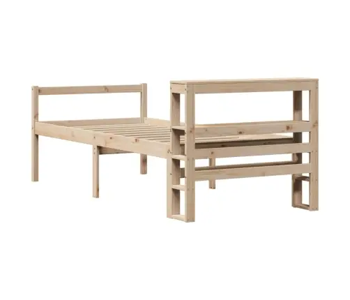 Vanemate Inimeste Voodiraam Peatsiga, 90X190 cm Männipuit