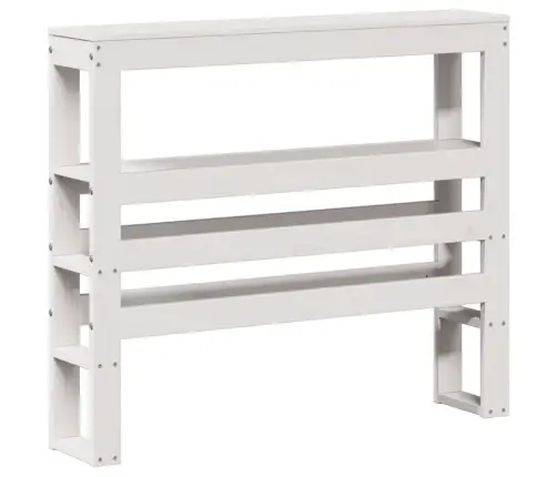 Eakate Voodi Koos Peatsiga, Valge, 90X200 cm Männipuit