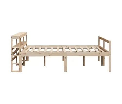 Gulta Ar Galvgali Senioriem, 120X200 Cm, Priedes Koks Vidaxl