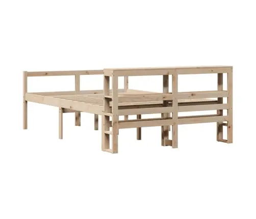 Gulta Ar Galvgali Senioriem, 120X200 Cm, Priedes Koks Vidaxl